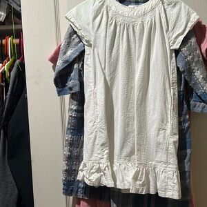 NWOT Petite Bateau White Cotton Pockets Old Money  Made in France